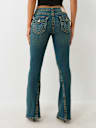 JOEY MID RISE BIG T FLARE JEAN