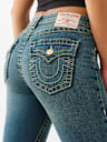 JOEY MID RISE BIG T FLARE JEAN