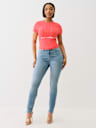 JEANS SUPER SKINNY HALLE BIG T DE TIRO ALTO