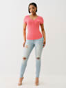JENNIE DISTRESSED MID RISE CURVY SKINNY JEAN