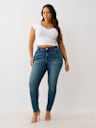 PLUS JENNIE MID RISE CURVY SKINNY JEAN