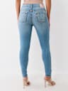 JEANS SKINNY CURVILÍNEOS JENNIE BIG T DE TIRO MEDIO