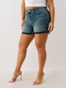 PLUS JENNIE MID RISE FLAP SHORT