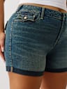 PLUS JENNIE MID RISE FLAP SHORT