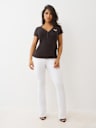 CRYSTAL WINGED HENLEY TEE
