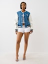 DENIM BUDDHA VARSITY JACKET