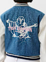DENIM BUDDHA VARSITY JACKET