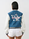 DENIM BUDDHA VARSITY JACKET