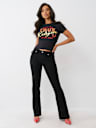 METALLIC LOGO BABY TEE