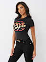 METALLIC LOGO BABY TEE