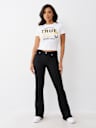 METALLIC LOGO BABY TEE