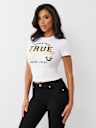 METALLIC LOGO BABY TEE