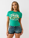 METALLIC LOGO BABY TEE