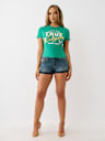 METALLIC LOGO BABY TEE