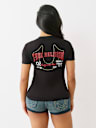 PUFF PRINT LOGO V NECK TEE