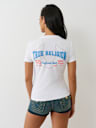 PUFF PRINT LOGO V NECK TEE