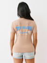PUFF PRINT LOGO V NECK TEE