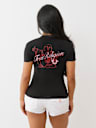 SCRIPT BUDDHA V NECK TEE