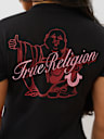 SCRIPT BUDDHA V NECK TEE