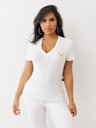 SCRIPT BUDDHA V NECK TEE