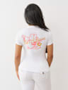 SCRIPT BUDDHA V NECK TEE