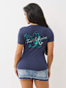 SCRIPT BUDDHA V NECK TEE
