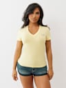 SCRIPT BUDDHA V NECK TEE