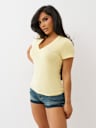 SCRIPT BUDDHA V NECK TEE