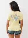 SCRIPT BUDDHA V NECK TEE