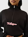 VARSITY HALF ZIP SWEATER