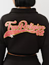 VARSITY HALF ZIP SWEATER