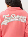 VARSITY HALF ZIP SWEATER