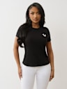CRUSHED CRYSTAL HORSESHOE TEE