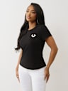 CRUSHED CRYSTAL HORSESHOE TEE