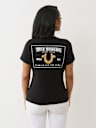 CRUSHED CRYSTAL HORSESHOE TEE