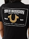 CRUSHED CRYSTAL HORSESHOE TEE