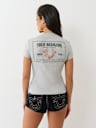 CRUSHED CRYSTAL HORSESHOE TEE