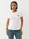 CRUSHED CRYSTAL HORSESHOE TEE