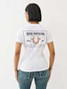 CRUSHED CRYSTAL HORSESHOE TEE