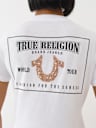 CRUSHED CRYSTAL HORSESHOE TEE