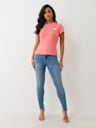 CRUSHED CRYSTAL HORSESHOE TEE