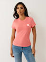 CRUSHED CRYSTAL HORSESHOE TEE