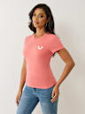 CRUSHED CRYSTAL HORSESHOE TEE