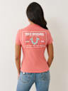 CRUSHED CRYSTAL HORSESHOE TEE