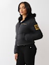 CHEVRON QUILTED PUFFER JACKET