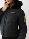 CHEVRON QUILTED PUFFER JACKET
