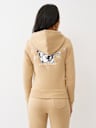 CRYSTAL LOGO ZIP HOODIE