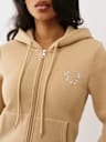 CRYSTAL LOGO ZIP HOODIE