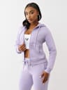 CRYSTAL LOGO ZIP HOODIE