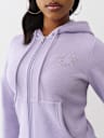 CRYSTAL LOGO ZIP HOODIE